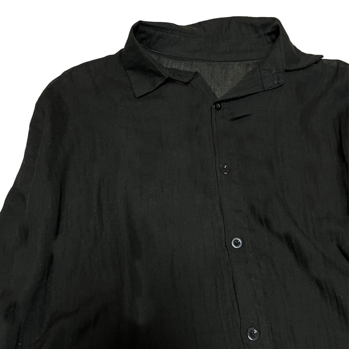 Oversized button-up see-through shirt 상품이미지3