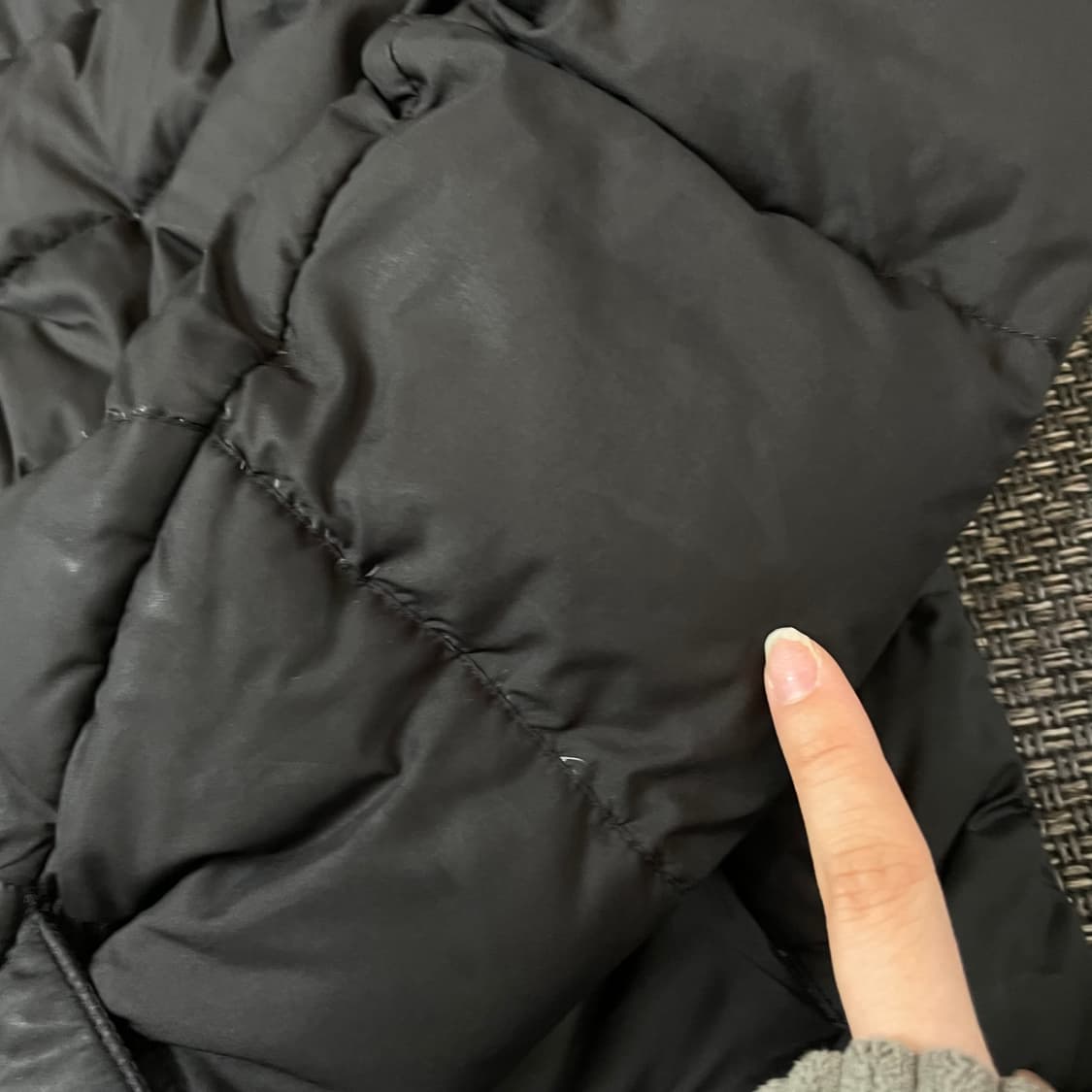 노스페이스 블랙 다운 패딩 L 상품이미지7