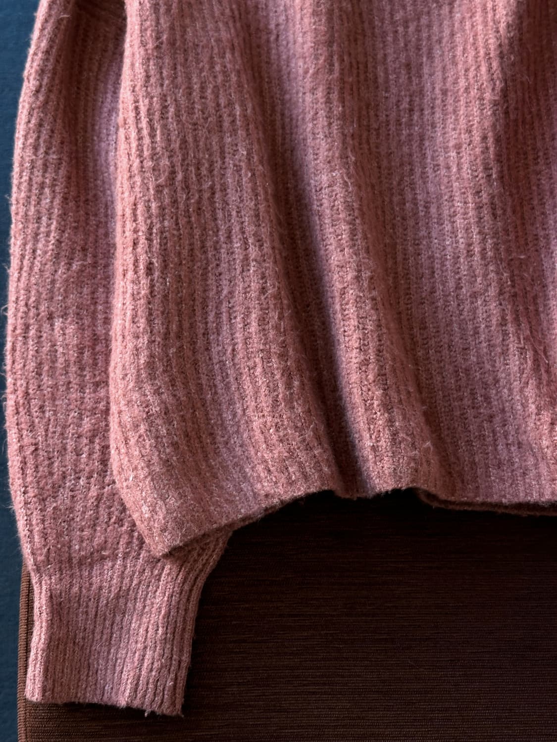 Brushed fabric rib wide knit P/O 상품이미지5