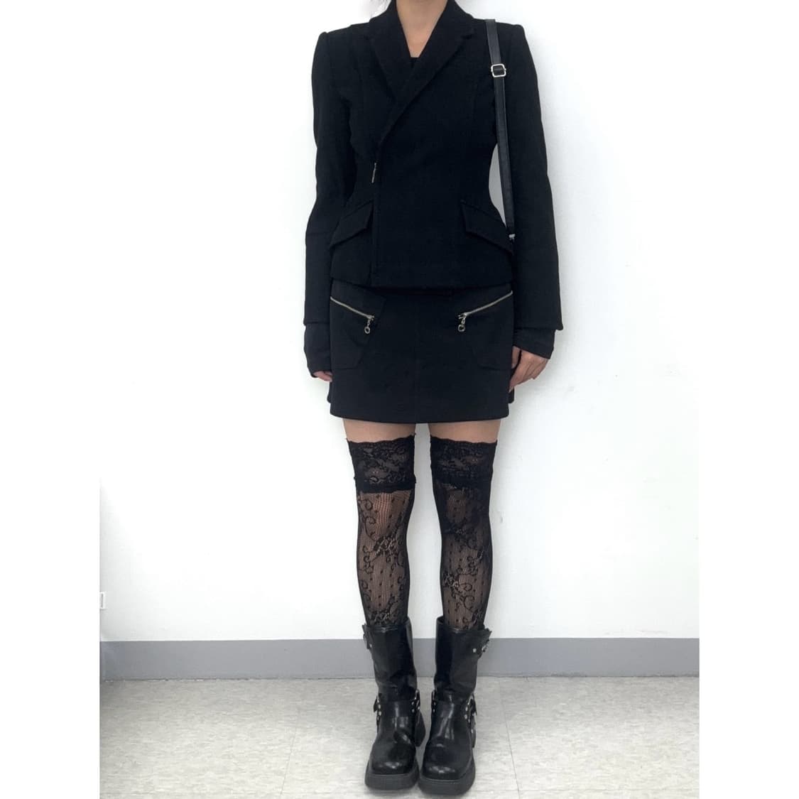 블랙 레이스 니삭스 상품이미지7