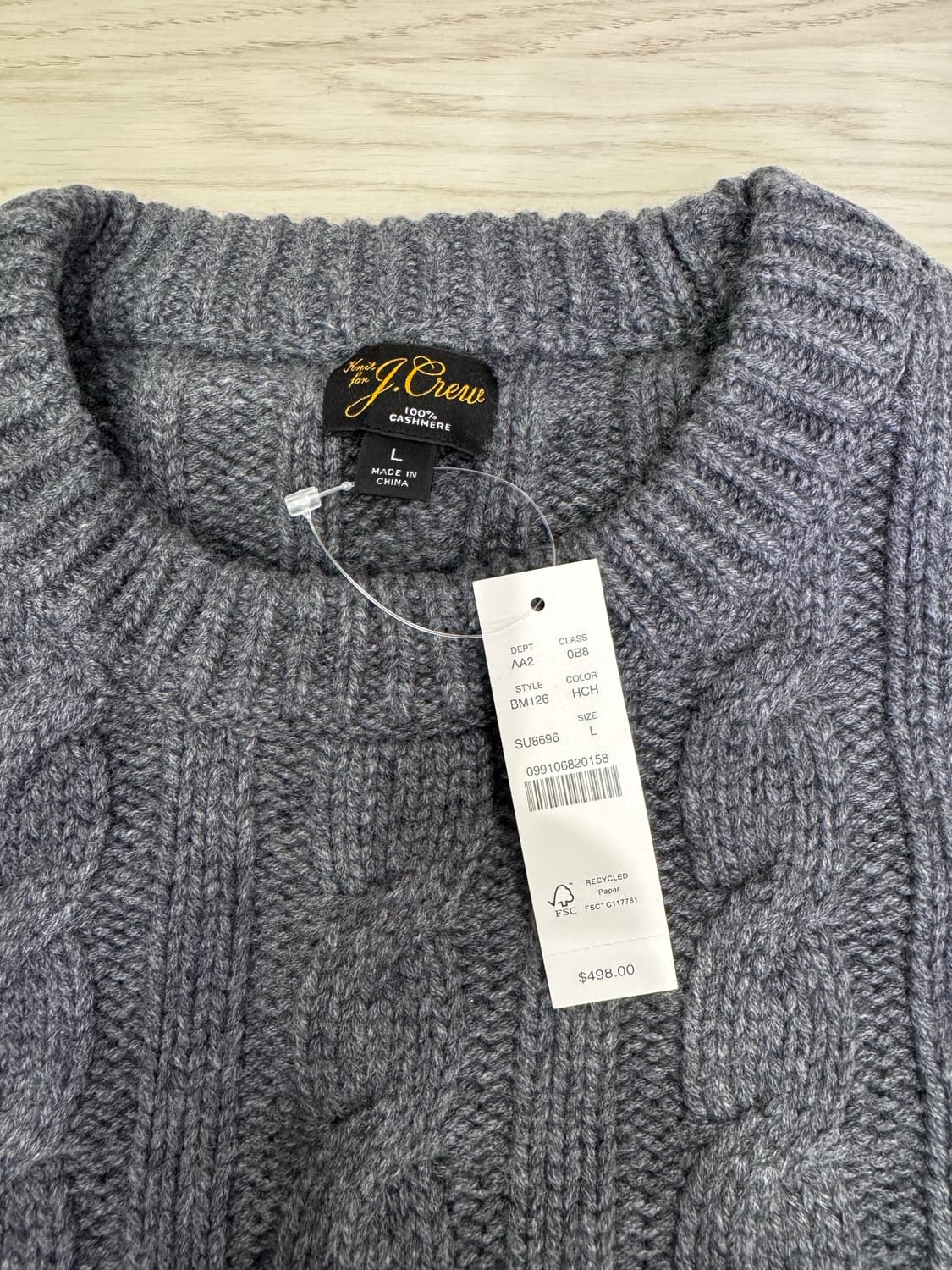 캐시미어100% 케이브니트 상품이미지3