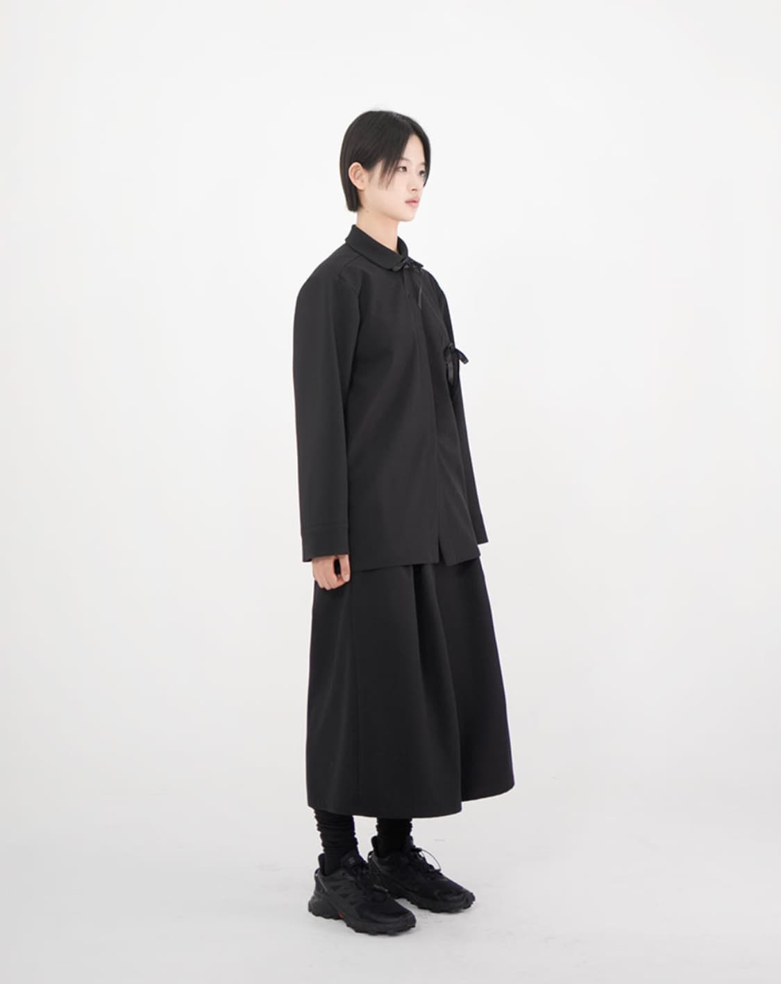 유노이아 Basic Bermuda Pants black 상품이미지1