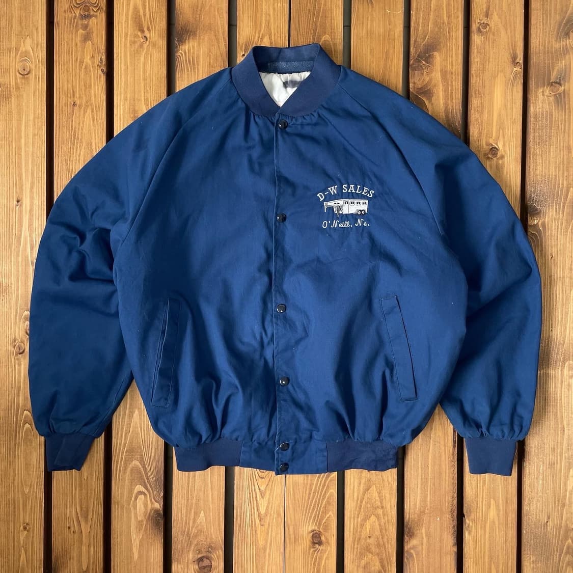 90s usa 코튼 블루종 자켓 2XL 상품이미지2