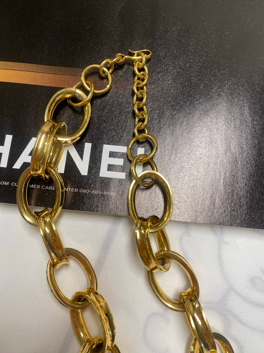 Monet 모네 볼드 금장 체인 목걸이 상품이미지3