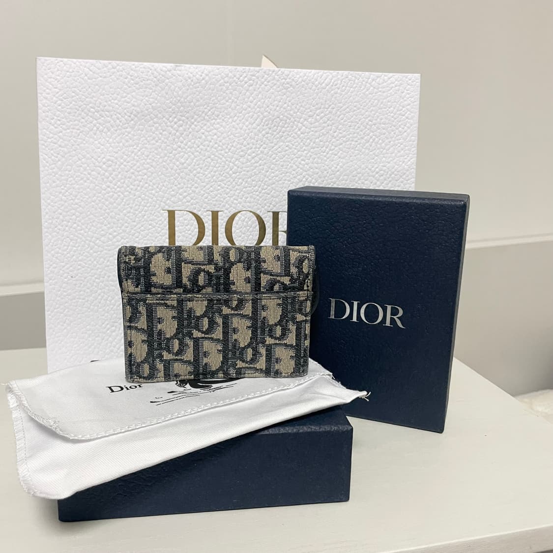 디올 오블리크 새들 카드지갑 상품이미지2