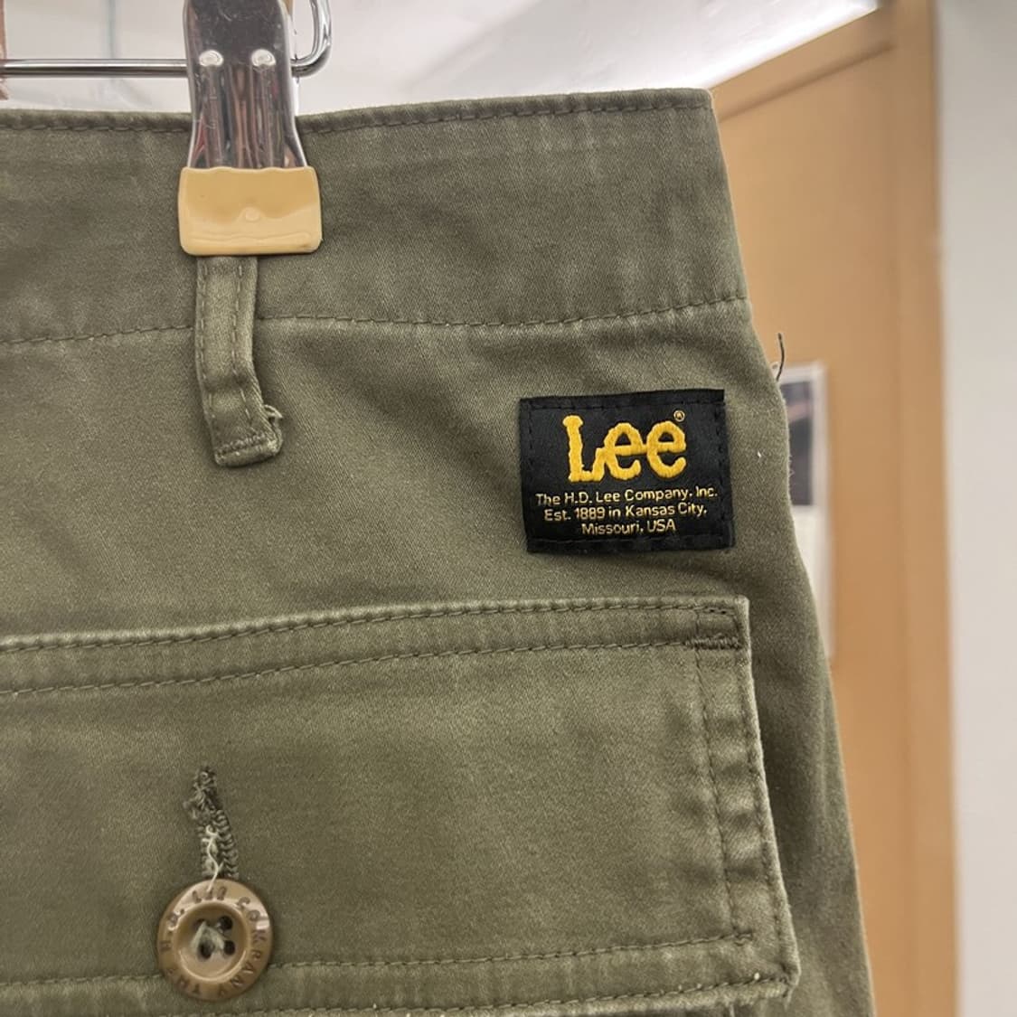 LEE 리 밀리터리 사파리 말차카키 코튼팬츠 면바지 XL C10564 상품이미지5