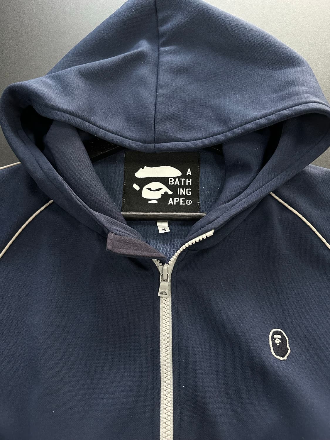 베이프 00s 자수사루 트랙 투웨이 후드져지집업 상품이미지6