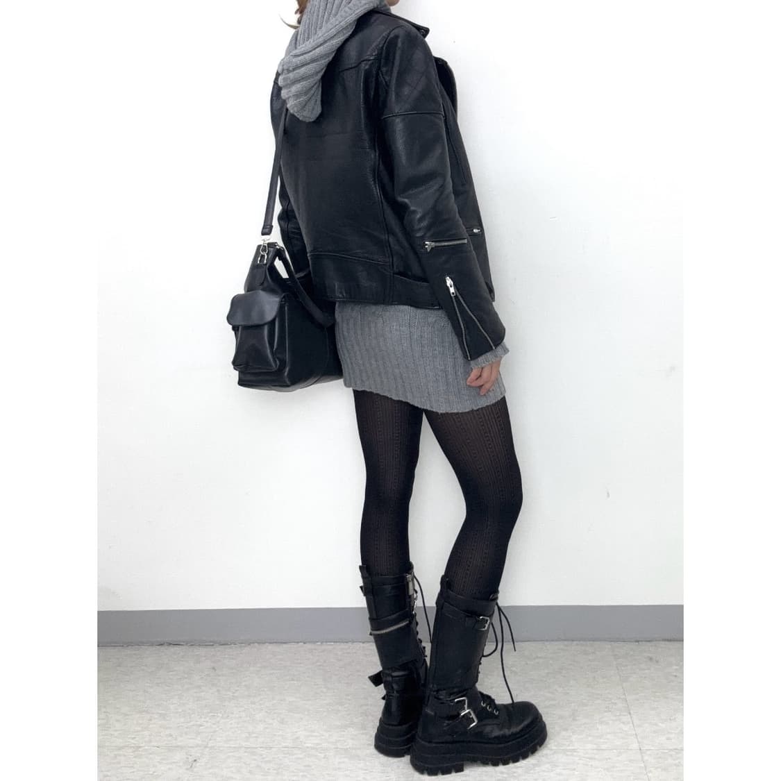 빈티지 리얼레더 가죽 라이더 자켓 상품이미지6