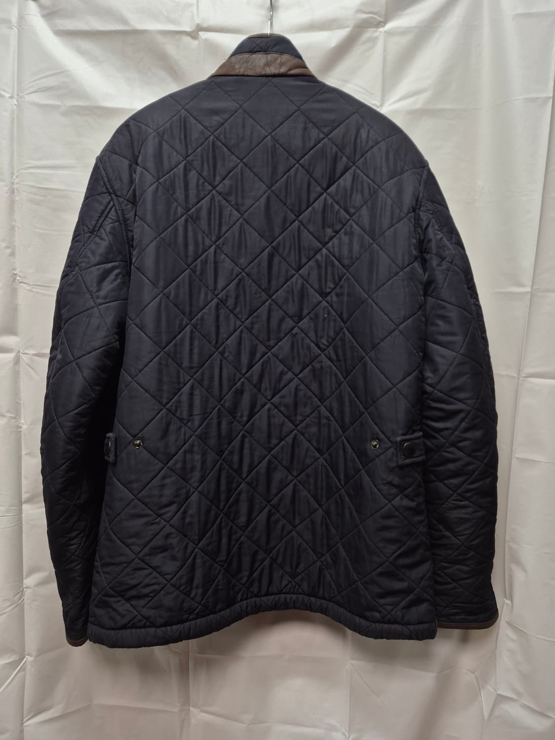 바버 퀼팅 자켓 네이비 상품이미지5