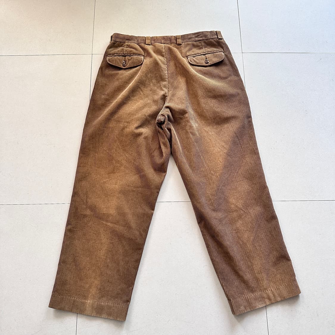 00s 엘엘빈 코듀로이 투턱 팬츠 브라운 36 상품이미지5