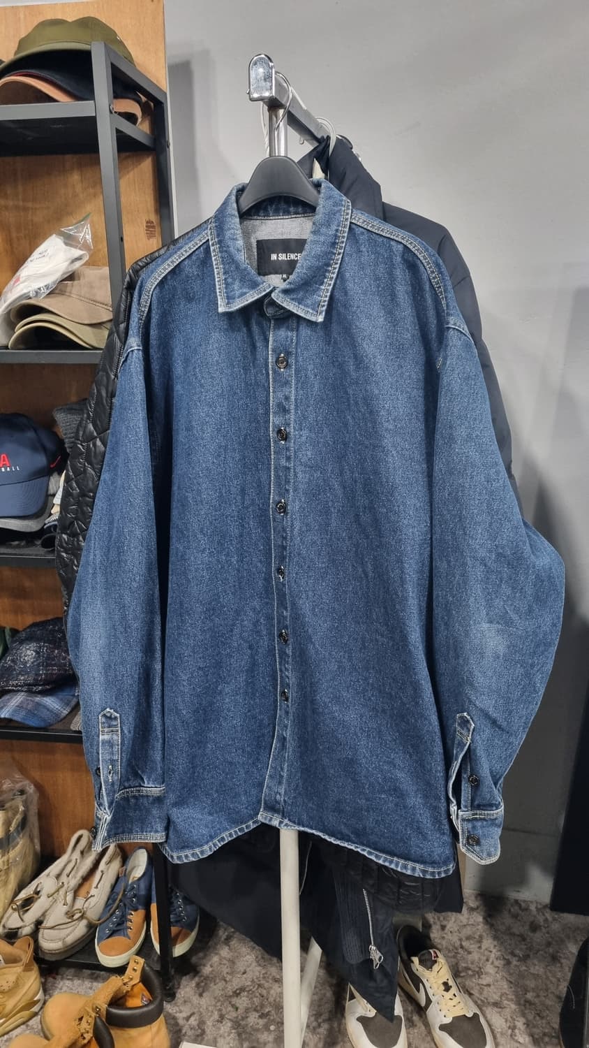 INSILENCE 오버사이즈 XL 데님셔켓  컨디션10/9 상품이미지1