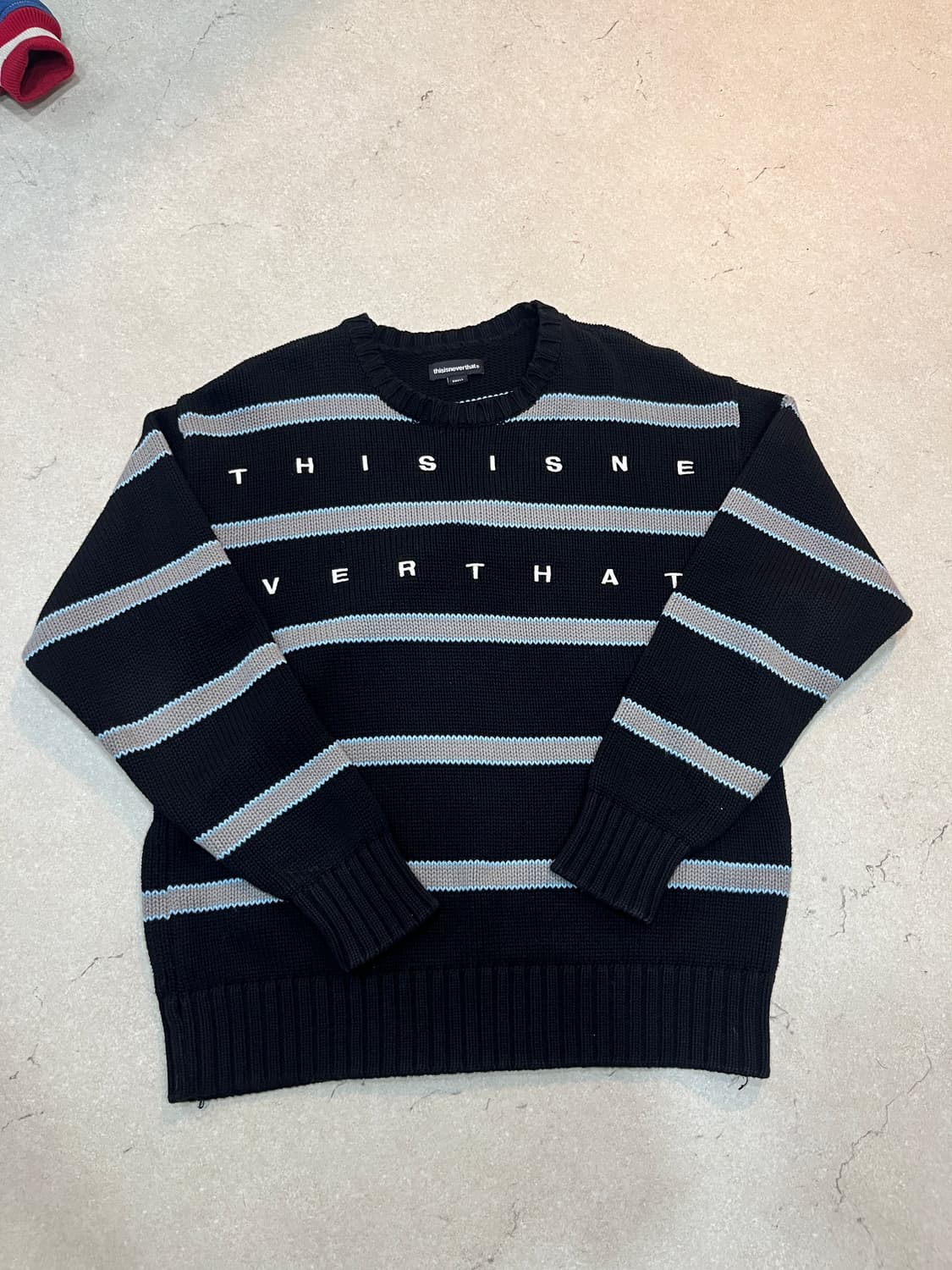 [S] 디스이즈네버댓 스트라이프 니트 상품이미지1