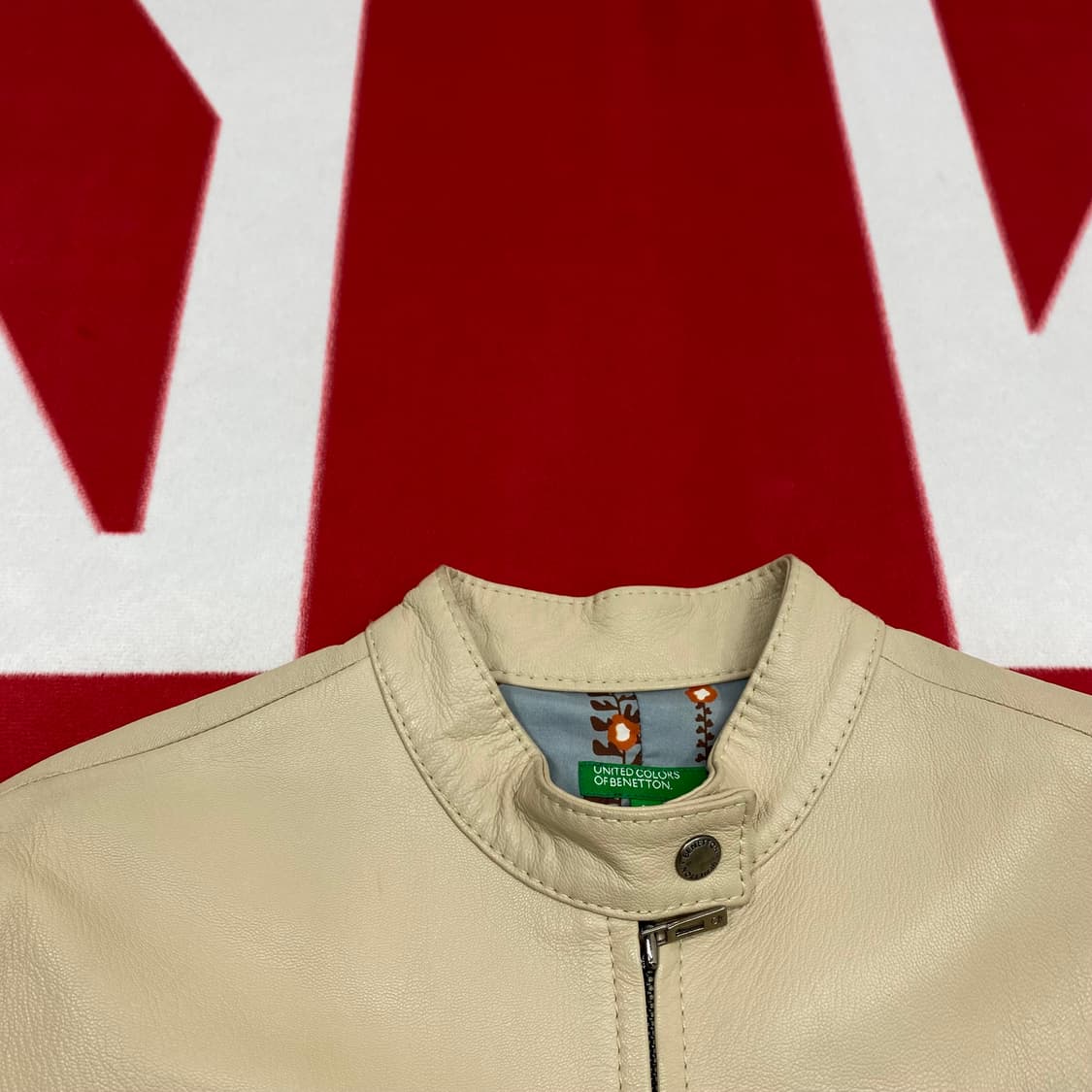 베네통 산양가죽 자켓 100 상품이미지3