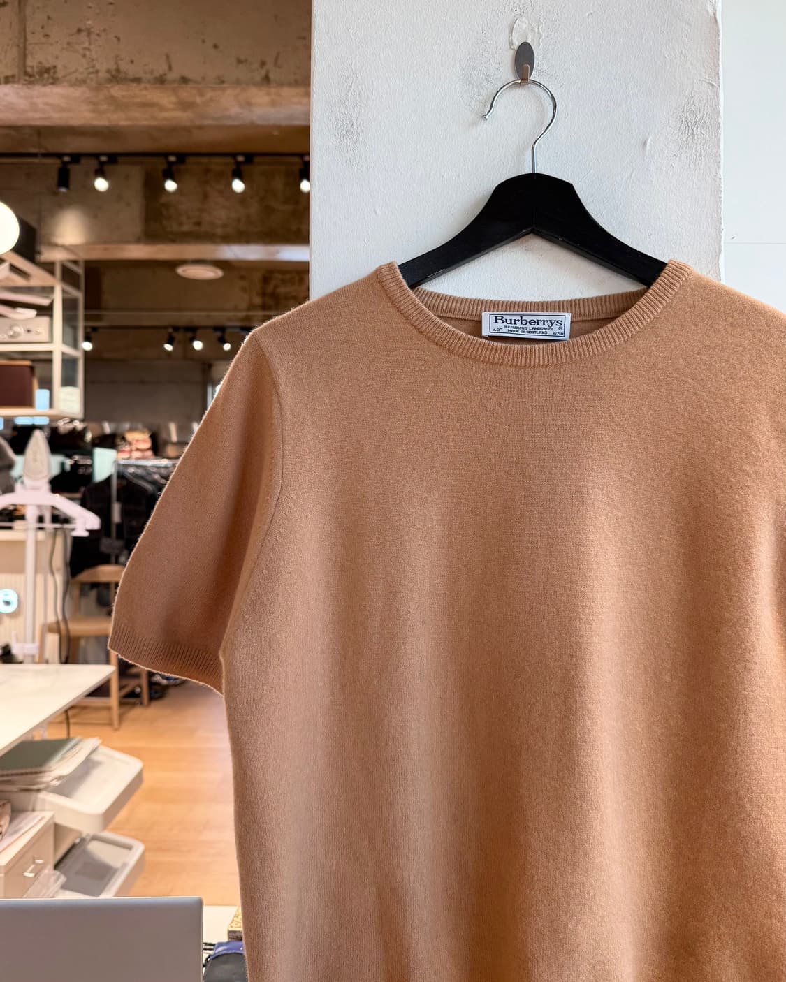 버버리 베이지 램스울 하프 니트  상품이미지4