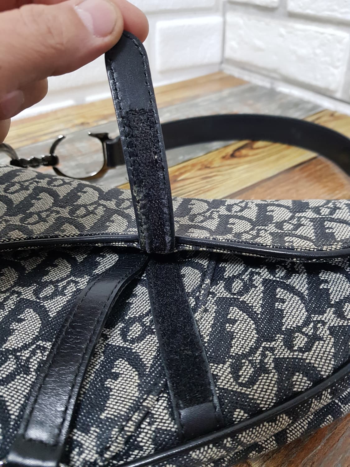 [정품] 디올 오블리크 빈티지 새들백 상품이미지6