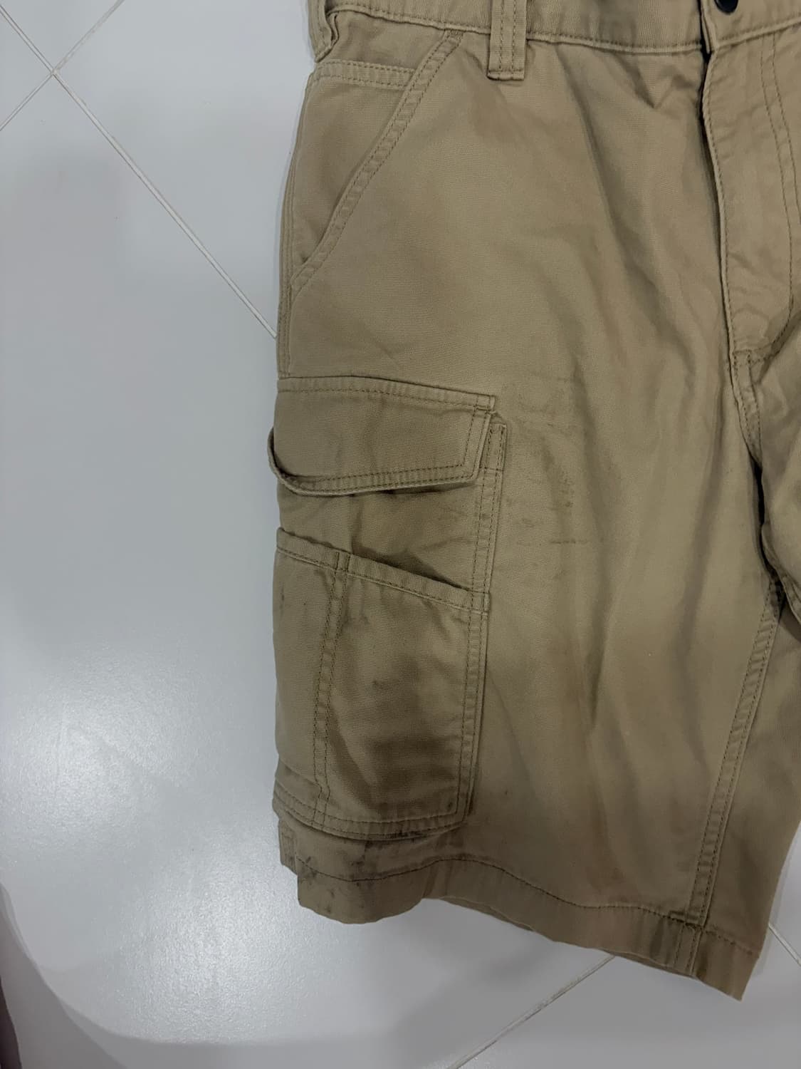 칼하트 빈티지 버뮤다 팬츠 34 베이지 상품이미지3