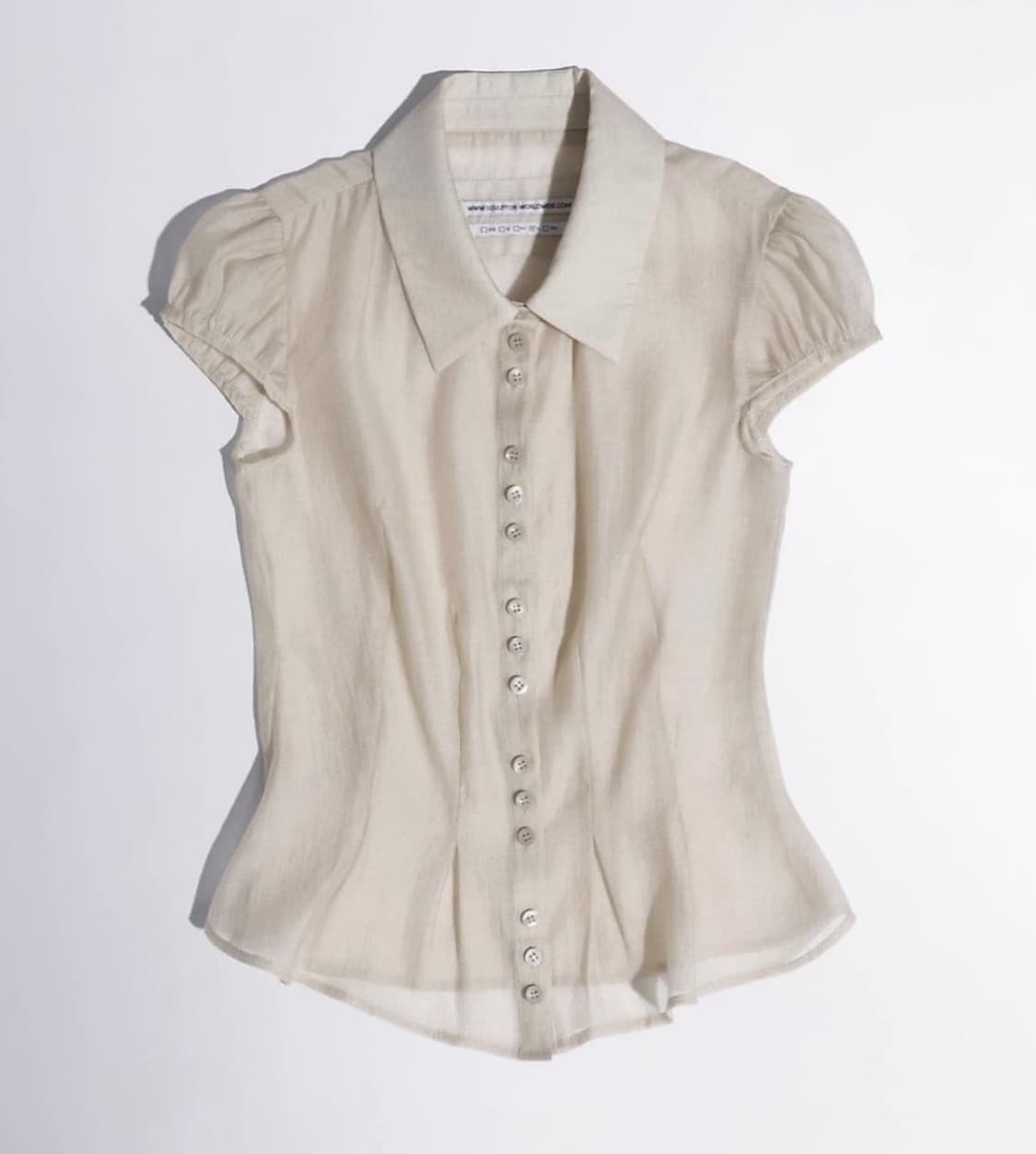 삽니다) 스컬프터 블라우스 sculptor sheer pleated he 상품이미지1