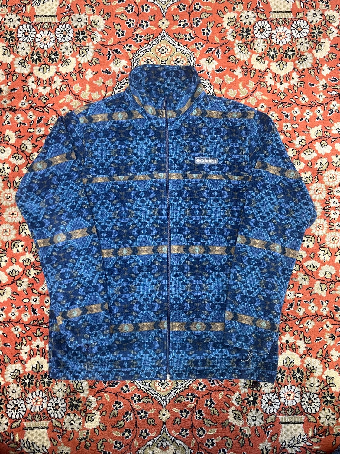 [XL] 컬럼비아 체크 패턴 후리스 자켓 상품이미지1