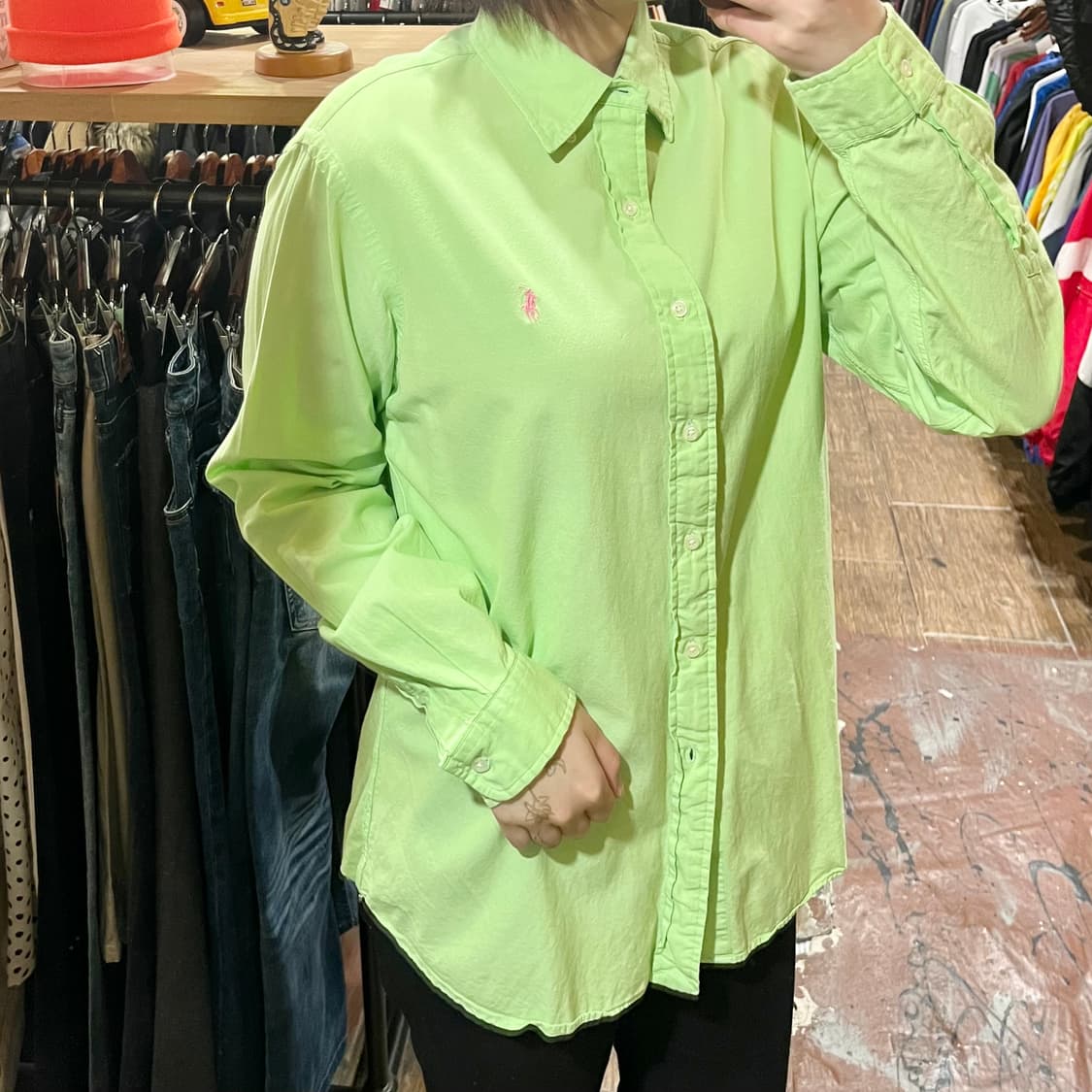 [HI] 폴로 셔츠 그린 상품이미지3