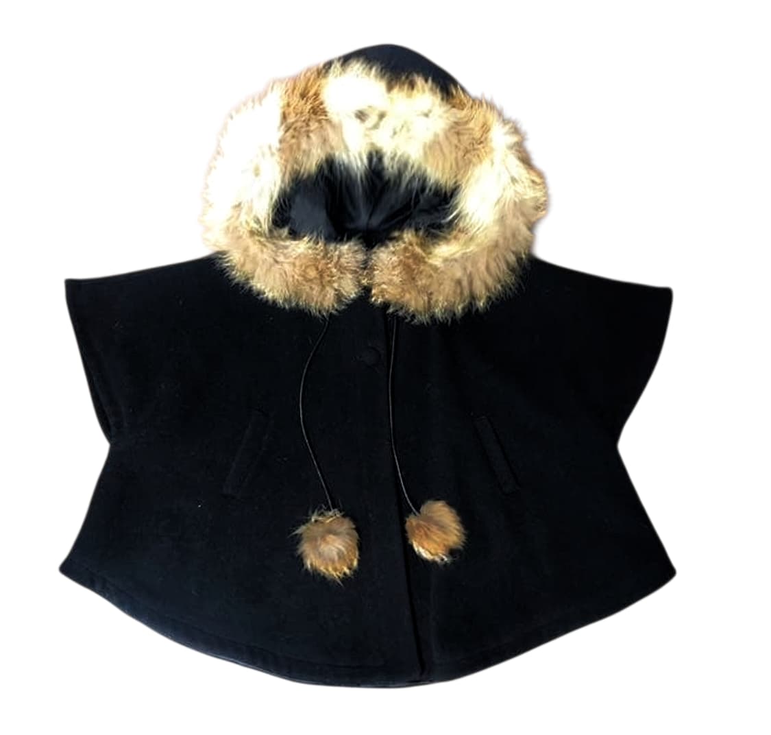 빈티지 망토 판쵸케이프코트 달천 공겜여주 긱시크 히메로맨틱갸루 핀터깔 상품이미지1