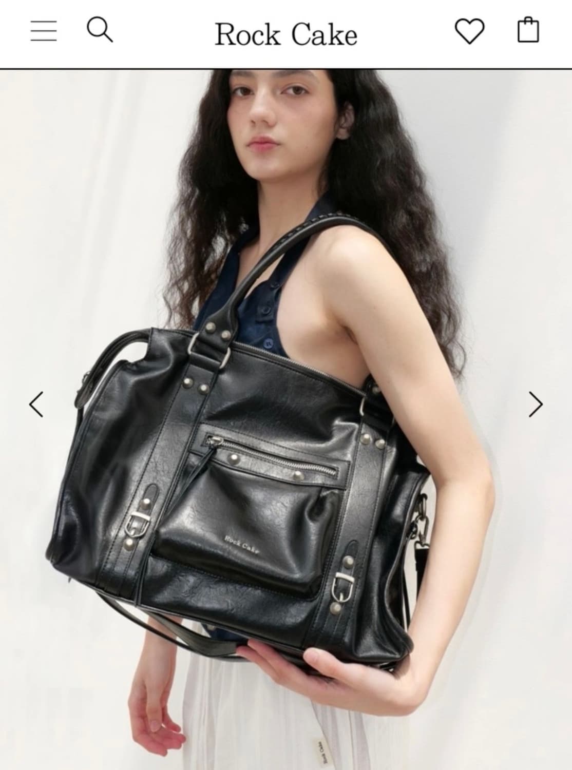 락케이크 Big diaz bag 블랙 상품이미지2