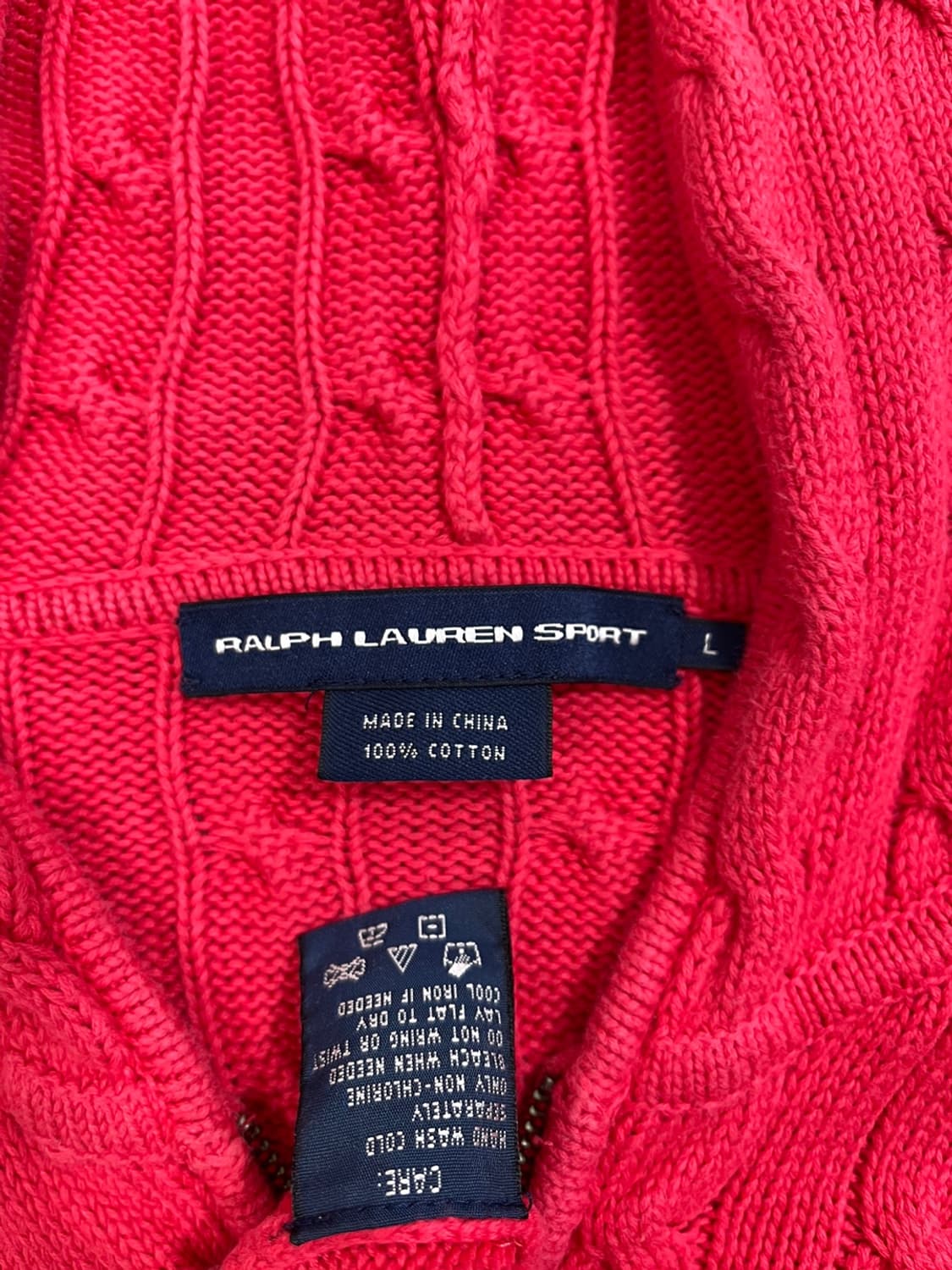 폴로 랄프 로렌 꽈배기 니트 후디 가디건/#2614 상품이미지5