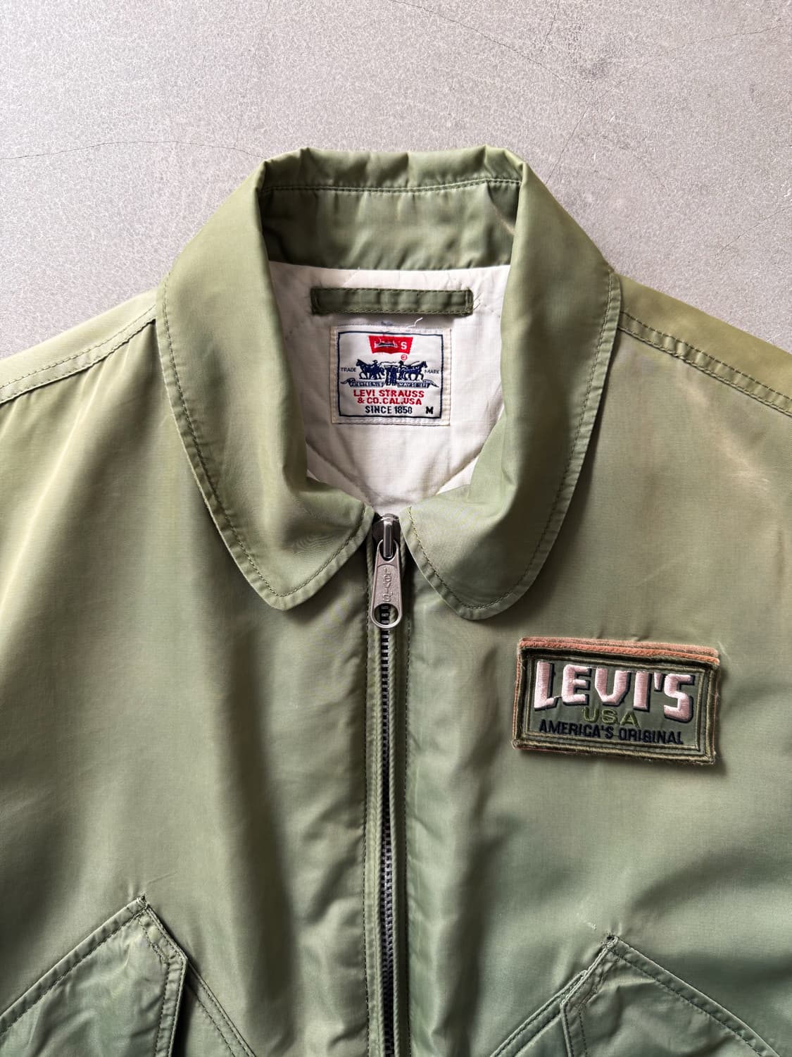 Vintage Faded Levi's Flight Jacket 상품이미지3