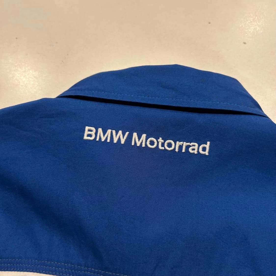 [L] BMW 비엠더블유 2014 나그랑 반팔 셔츠 블루 화이트 상품이미지5