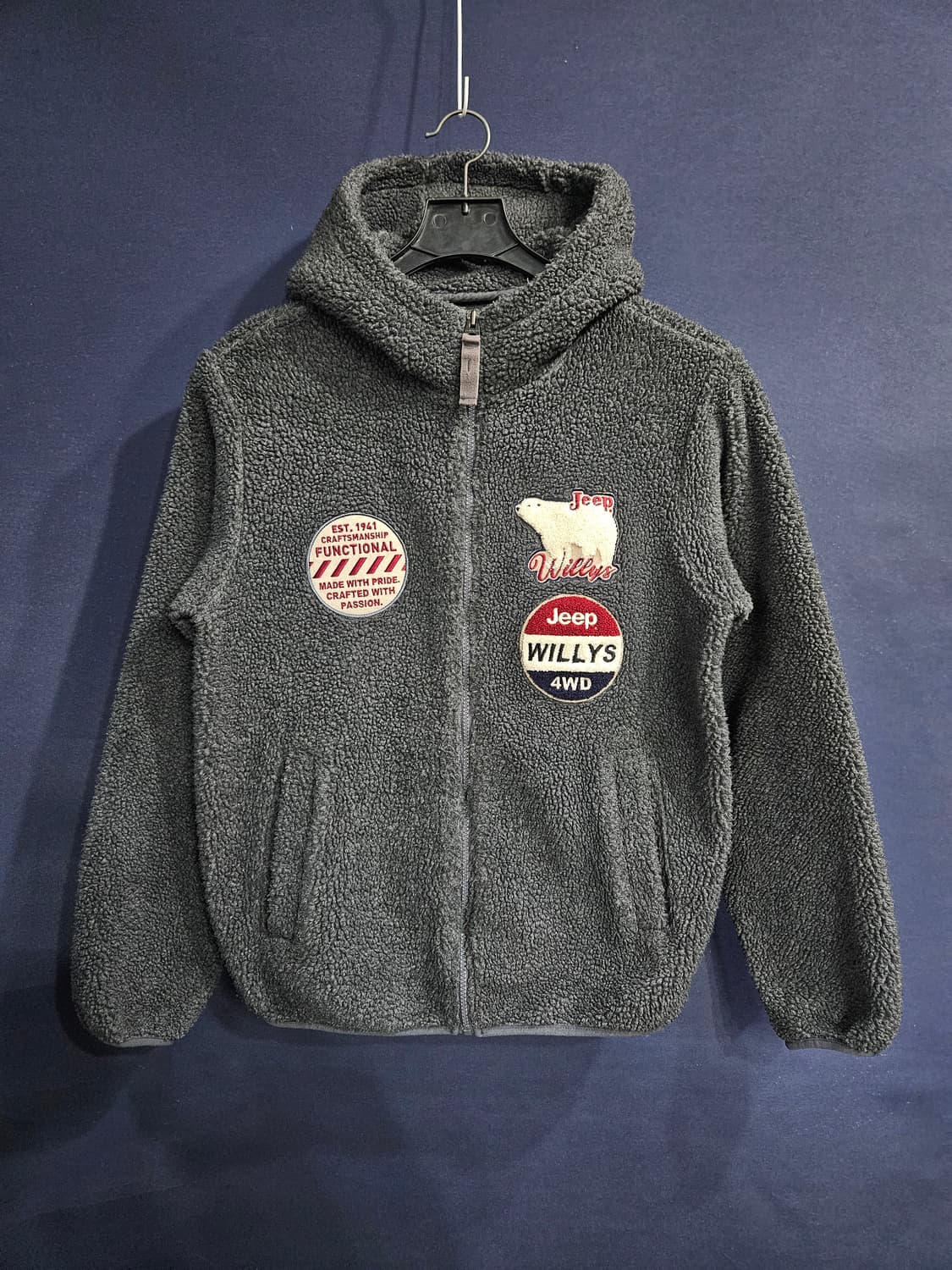 지프 다크그레이 남성 95 후리스 자켓  상품이미지1