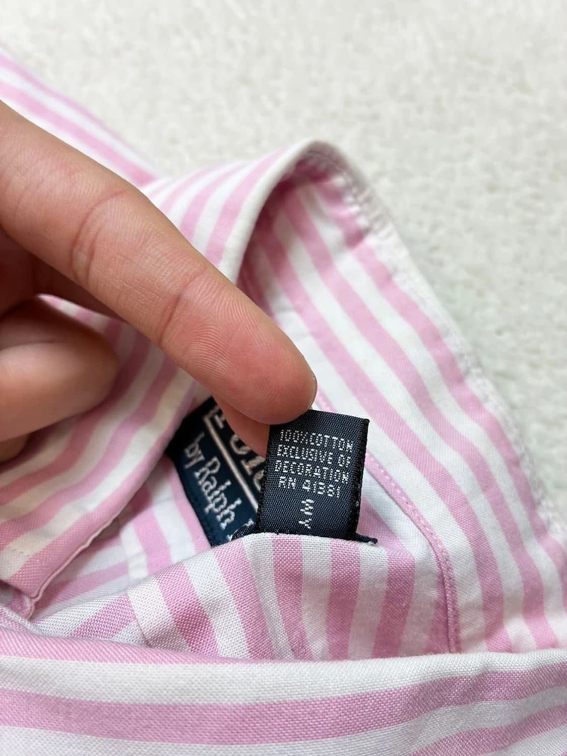 폴로 랄프로렌 00's 테니스 옥스포드 스트라이프 셔츠 PN5823    상품이미지8