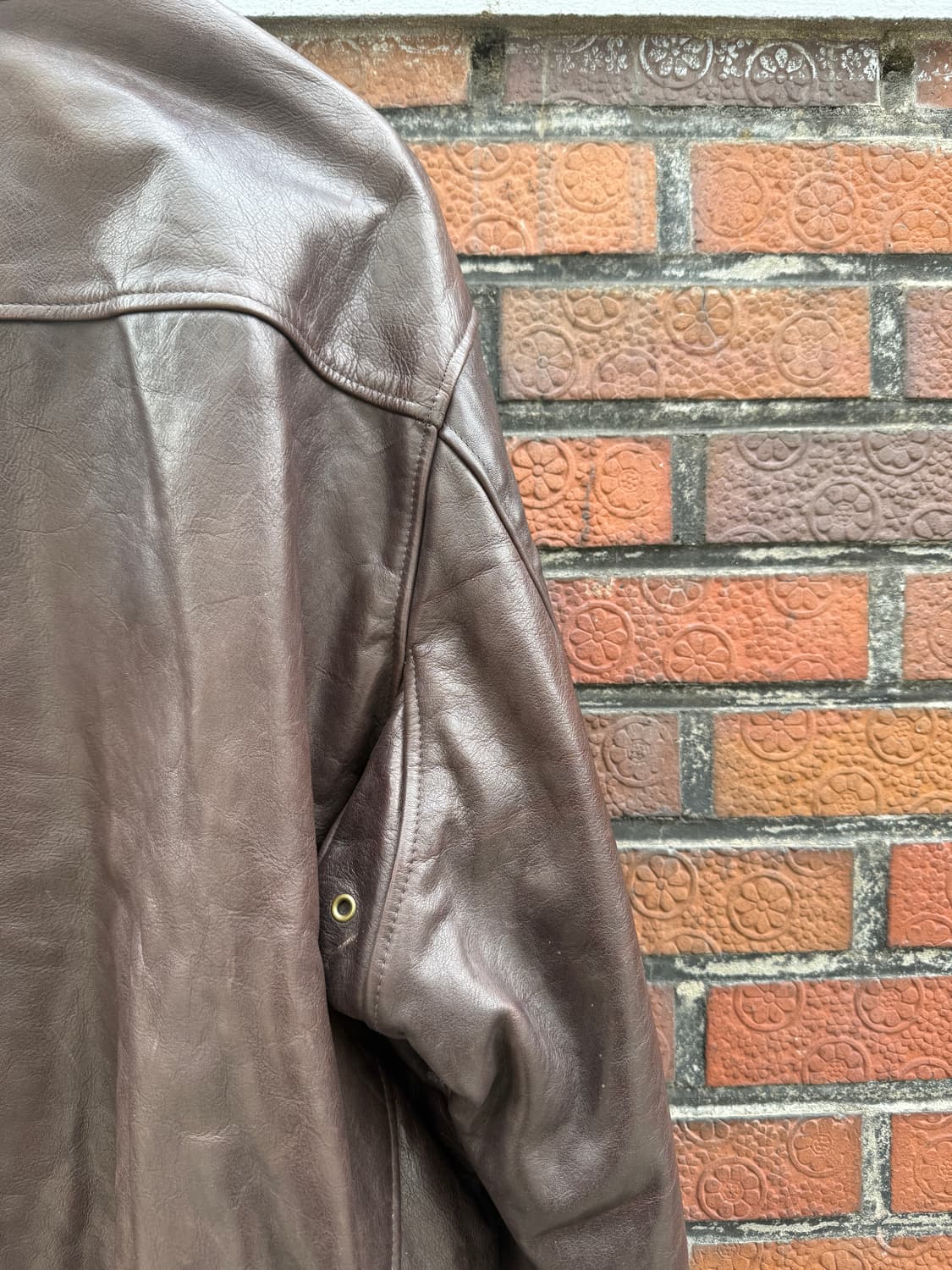 80s 골든베어 소가죽 ma-1 자켓 42(2XL) 상품이미지8