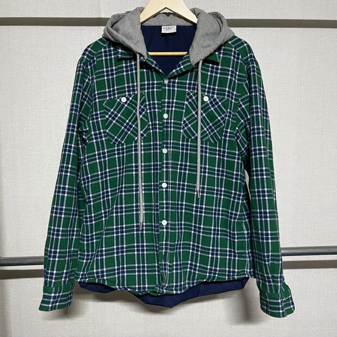 아크메드라비 후드 체크 셔츠 상품이미지1