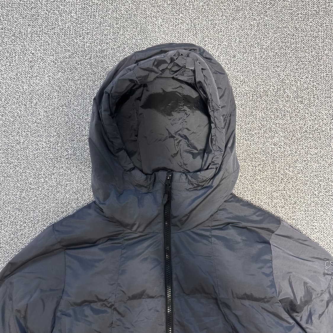 컬럼비아 블랙 후드 패딩 상품이미지2