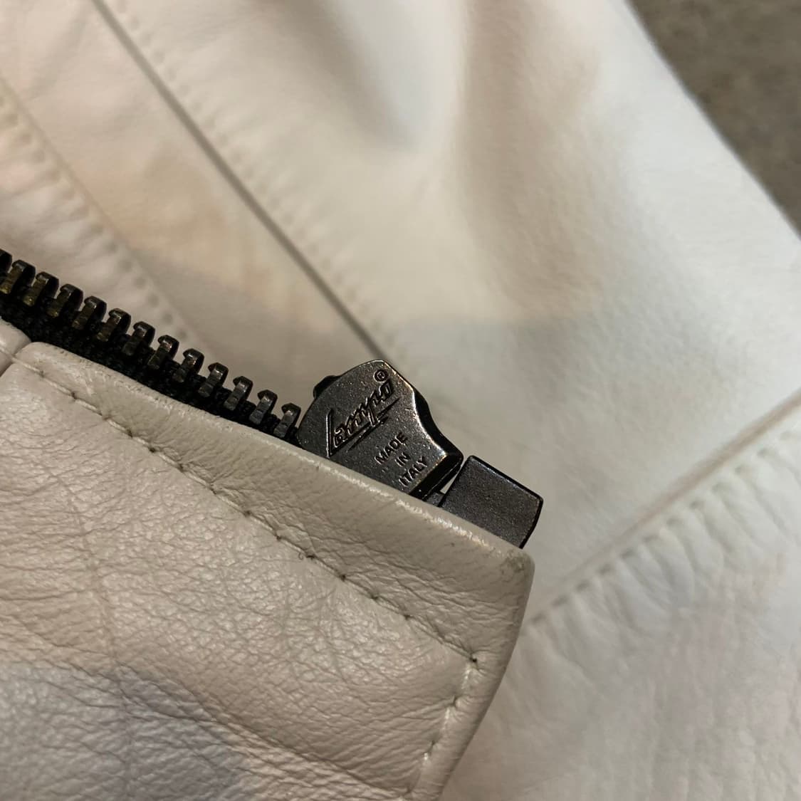 오엑스 스튜디오 오버사이즈 램스킨 싱글레더 자켓 L 양가죽 상품이미지3