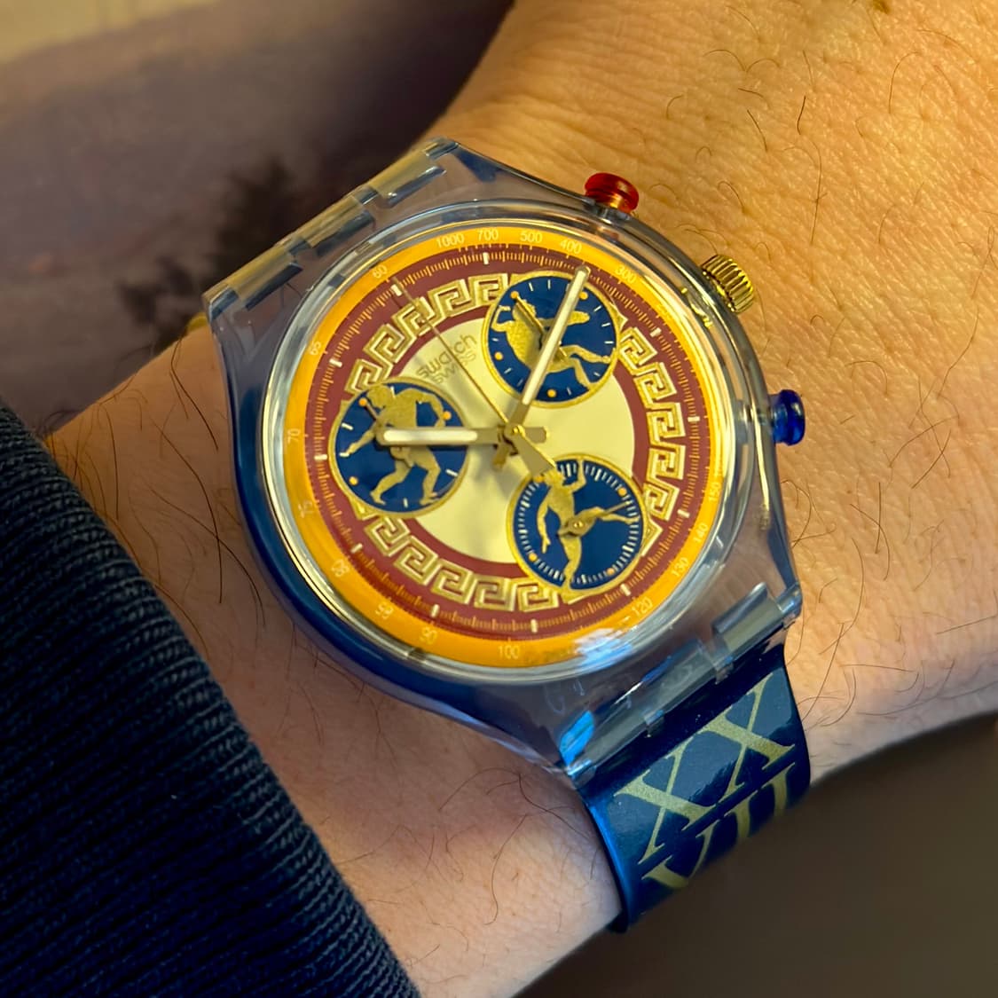 94년판) 빈티지 스와치 크로노 올림픽 기념 kalos 상품이미지1