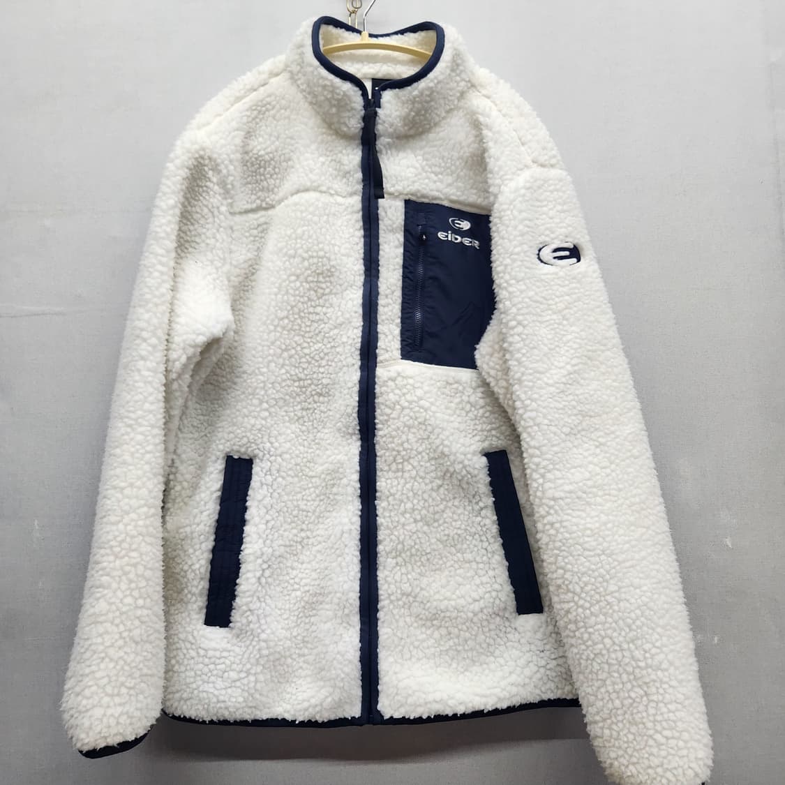 아이더 빅포켓 로고 뽀글이 집업 M(L) 상품이미지1