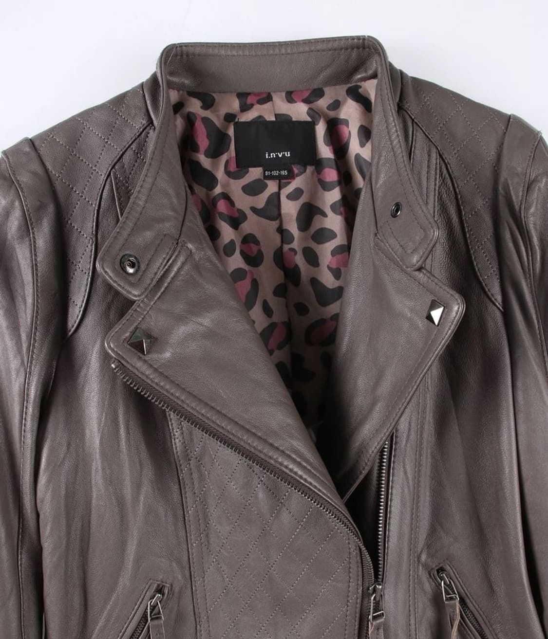 LAVIN Sheep Skin Leather Jacket Grey L 상품이미지2