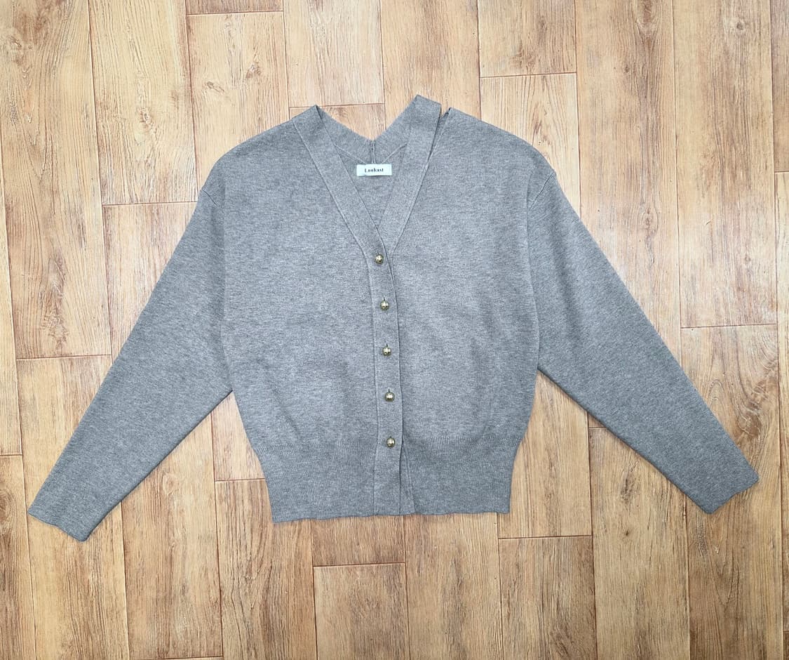 룩캐스트(LOOKCAST) 마리 컷아웃 가디건 프리사이즈 상품이미지4