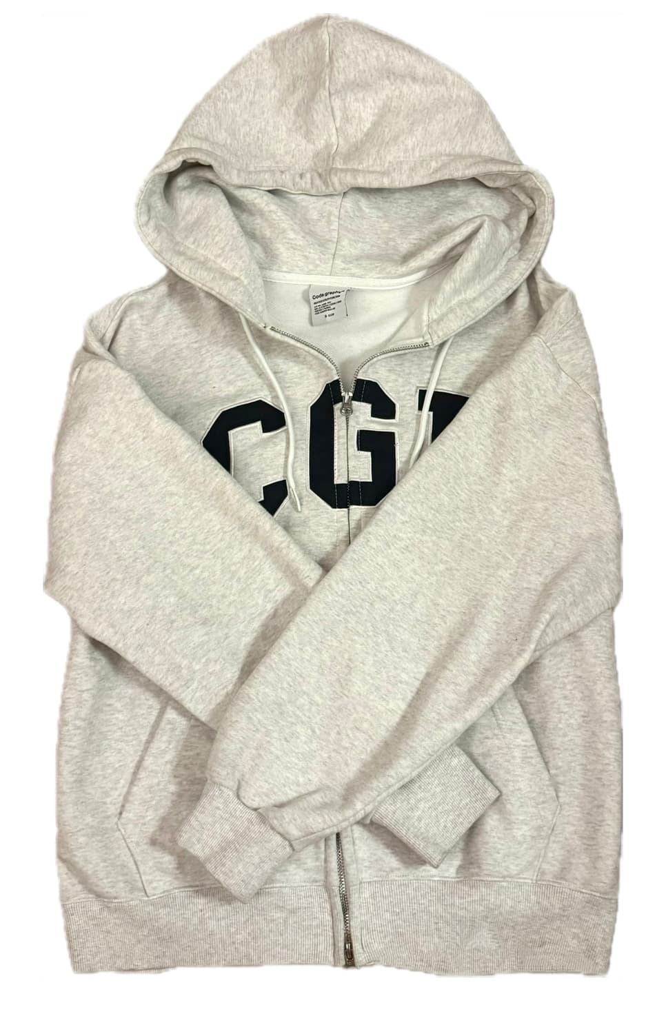코드그라피 CGP 아치 로고 후드집업 상품이미지2
