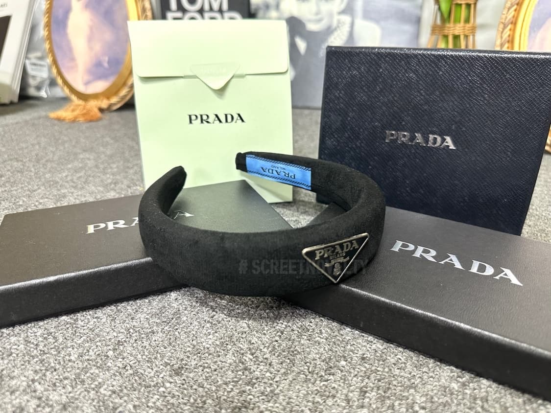 프라다 헤어밴드 블랙 상품이미지6