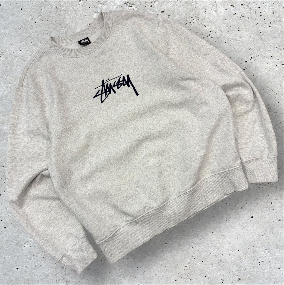 [M] 21ss 스투시 베이직 로고 맨투맨 회색 B862 상품이미지1