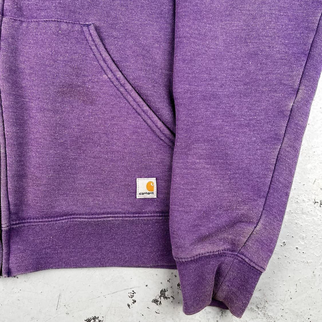 빈티지 칼하트 플리스 래글런 후드집업 상품이미지5