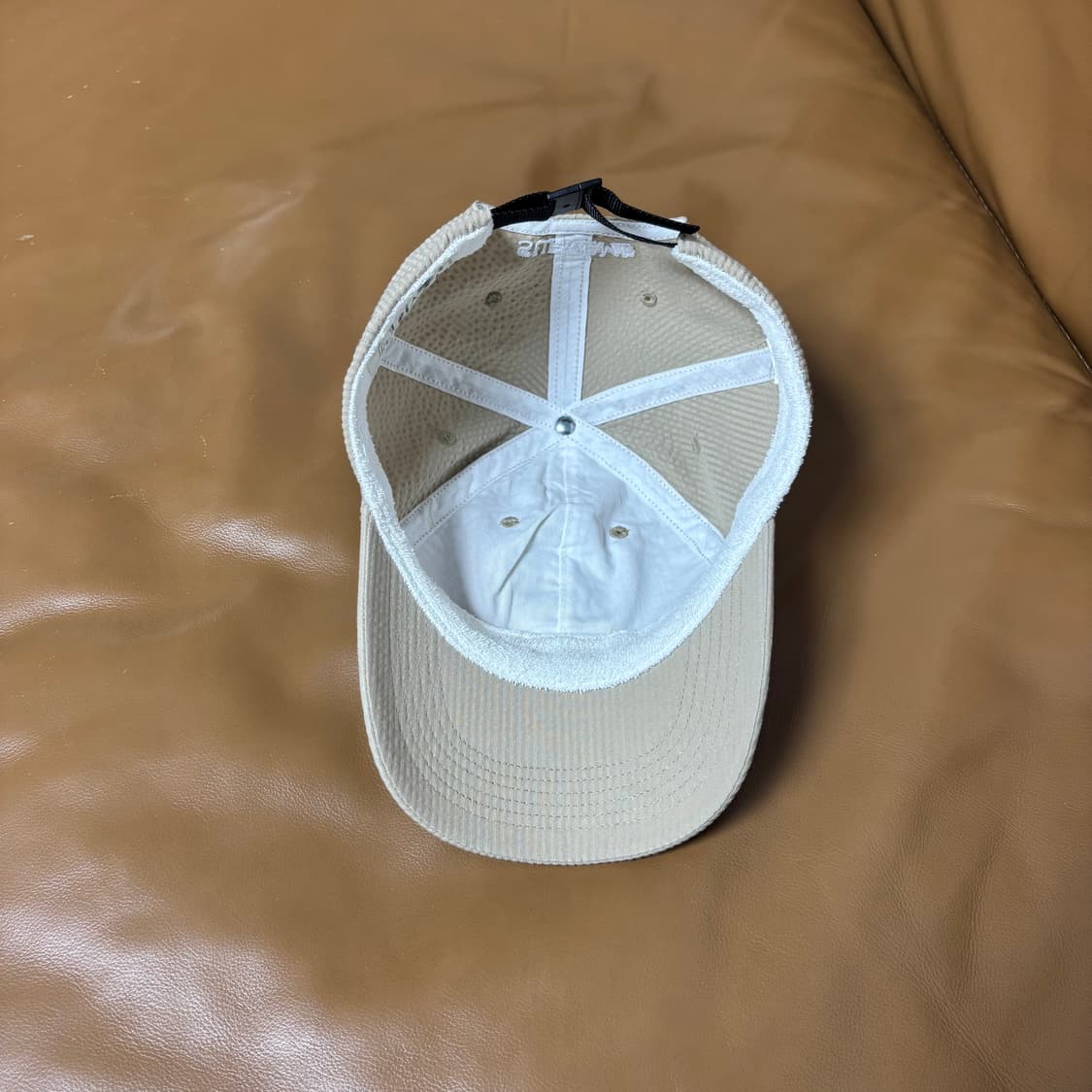 슈프림 S로고 6패널 볼캡 모자 시어서커 탄 상품이미지6