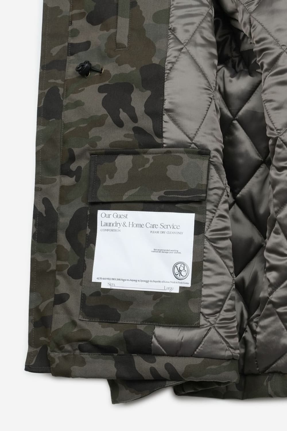 [새상품] yiyae 이예 시어링 워크 코트 - 카모 상품이미지10