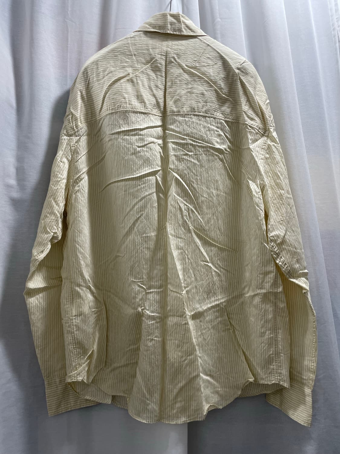 자라/ 비스코스 콤비 스트라이프 셔츠/ M 상품이미지9