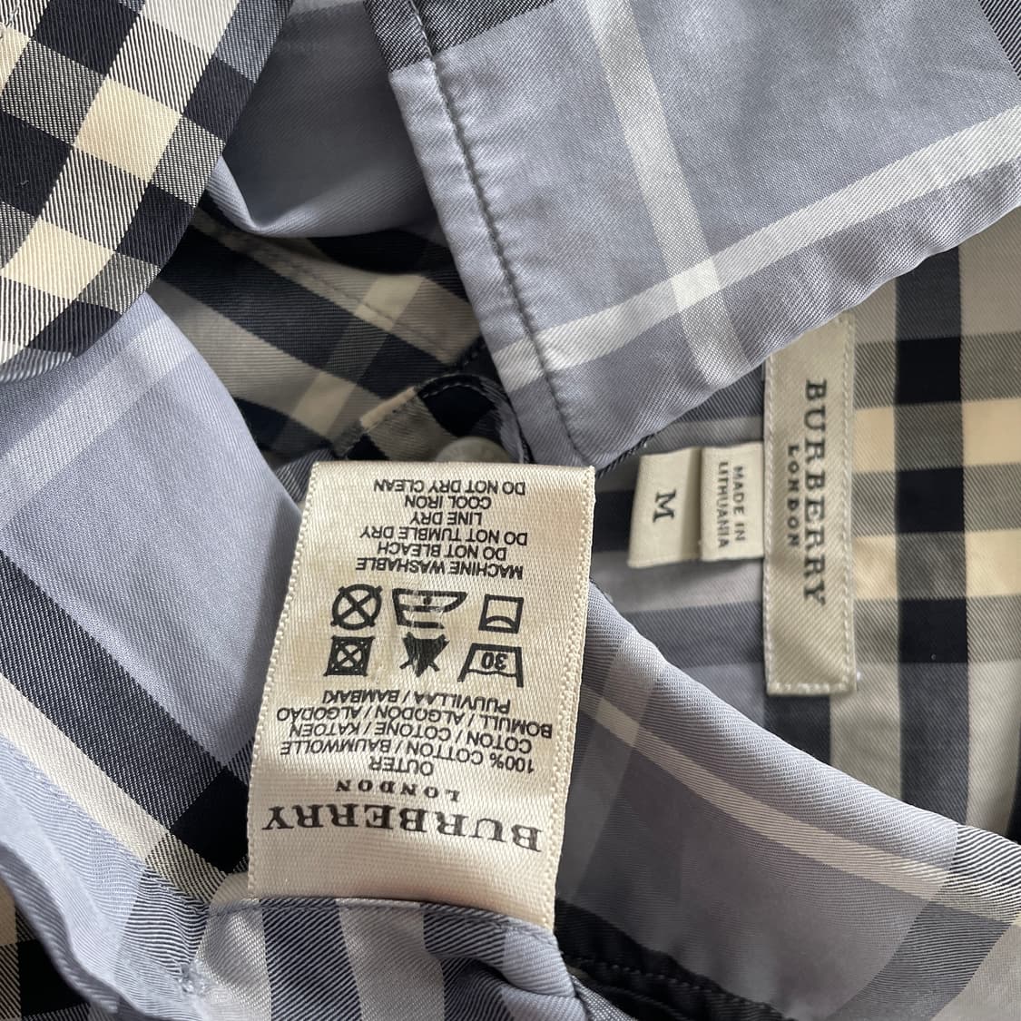 버버리 체크 셔츠 상품이미지4