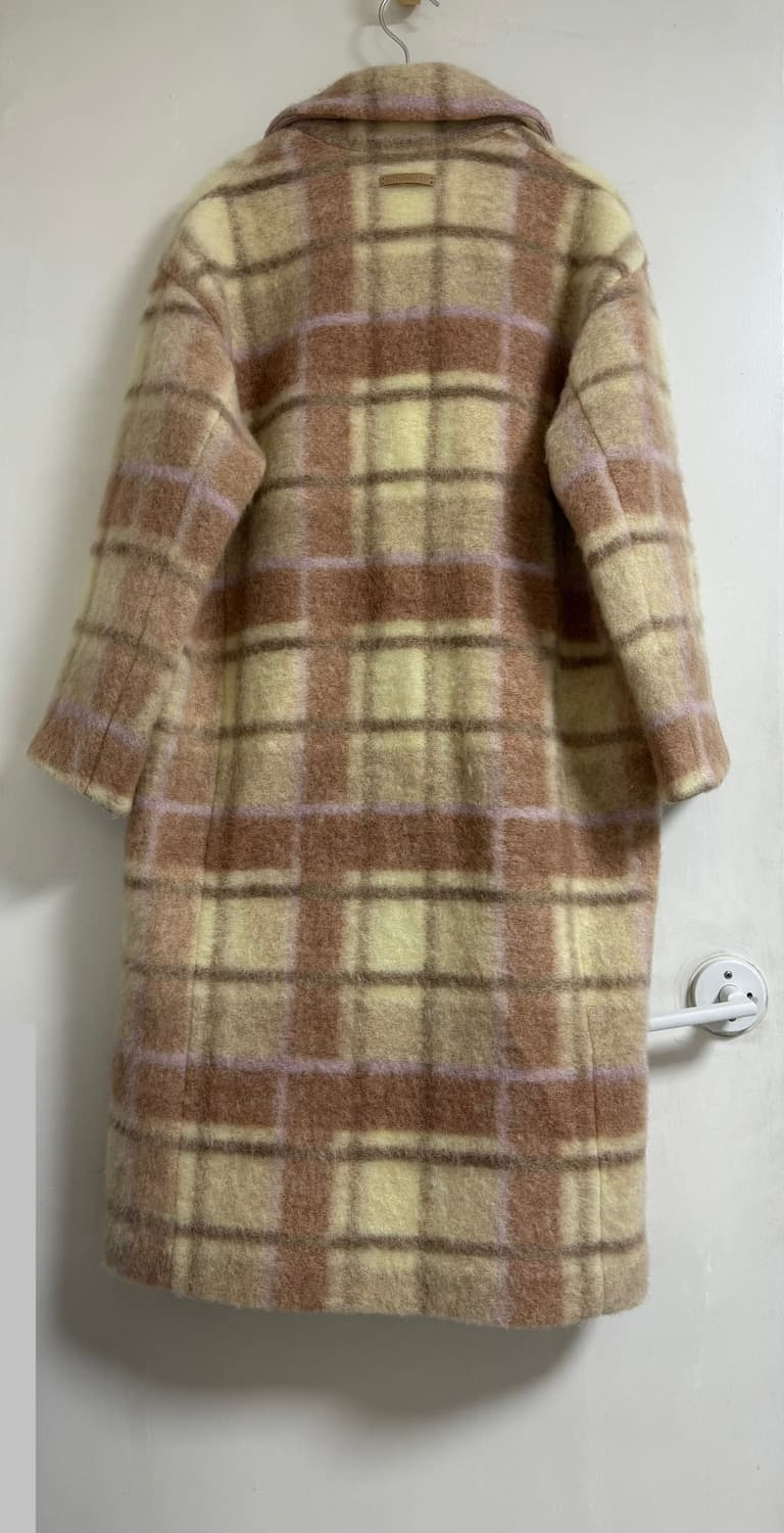 Thursday Island써스데이아일랜드 체크 울져지 롱코트 M 상품이미지4