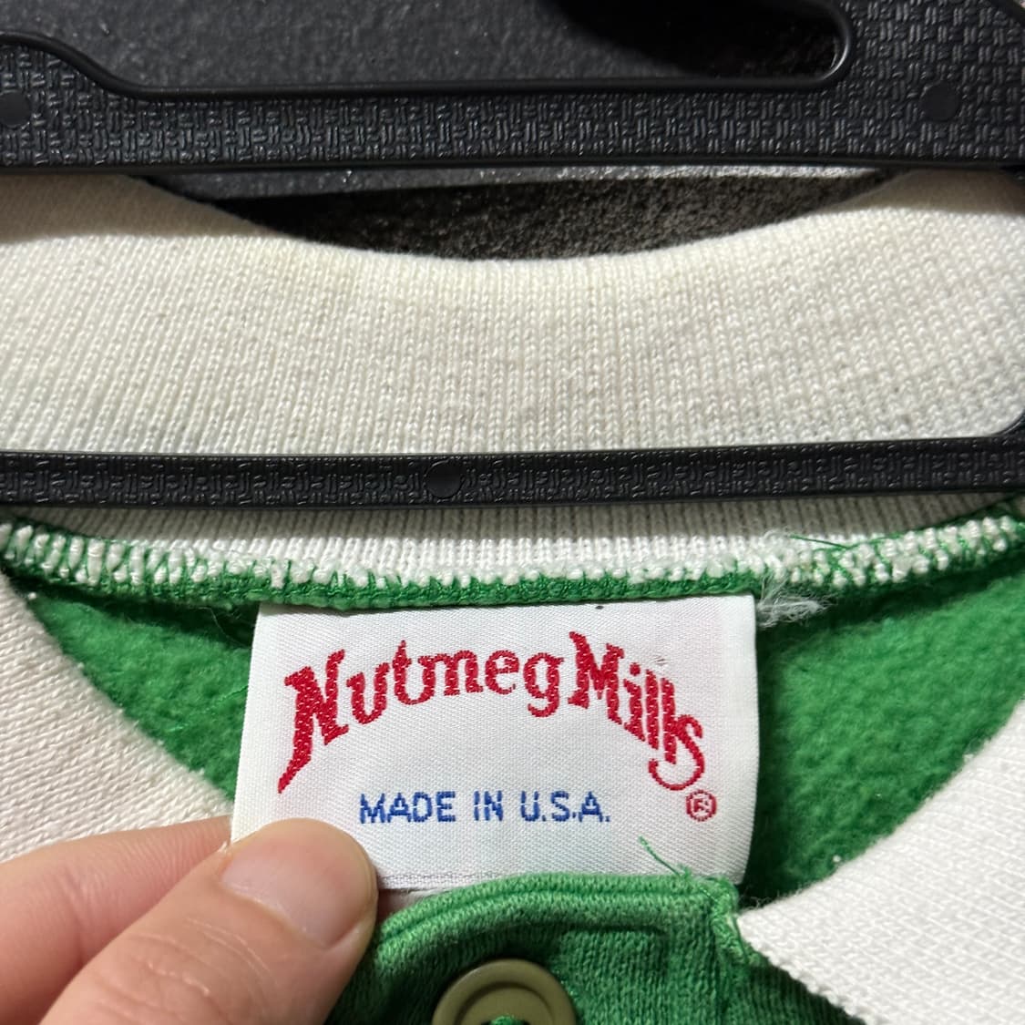 Nutmeg Mills USA 올드스쿨 럭비 크롭 피케 카라 티셔츠 상품이미지5