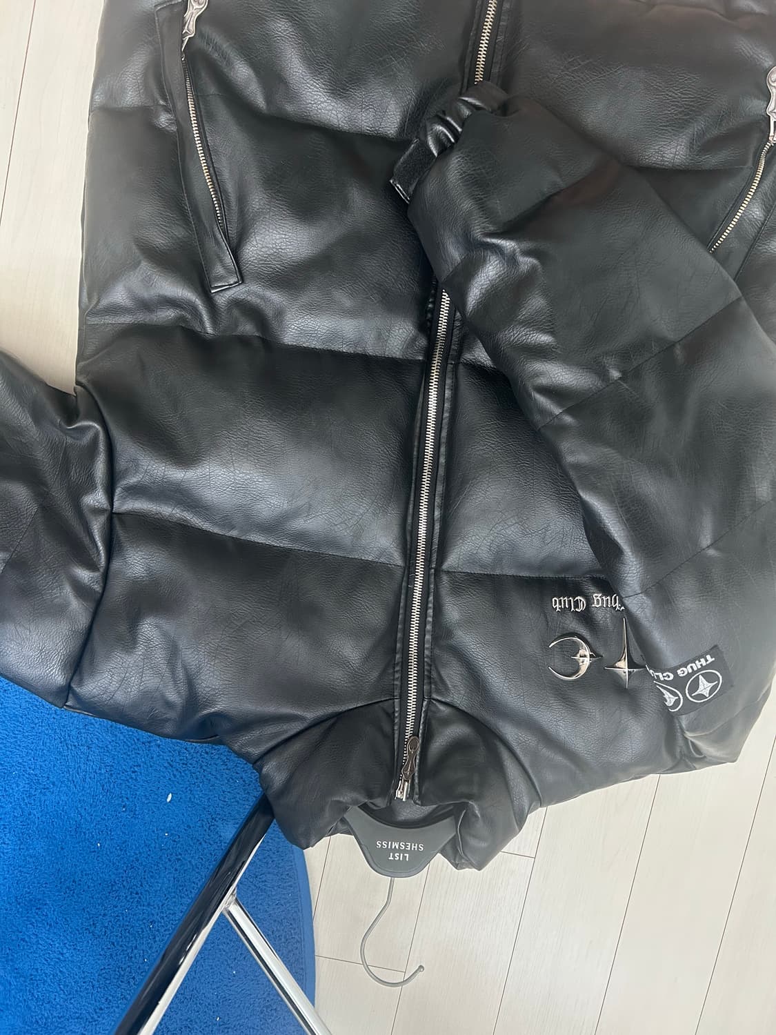 떠그클럽 레더패딩 3사이즈 상품이미지1