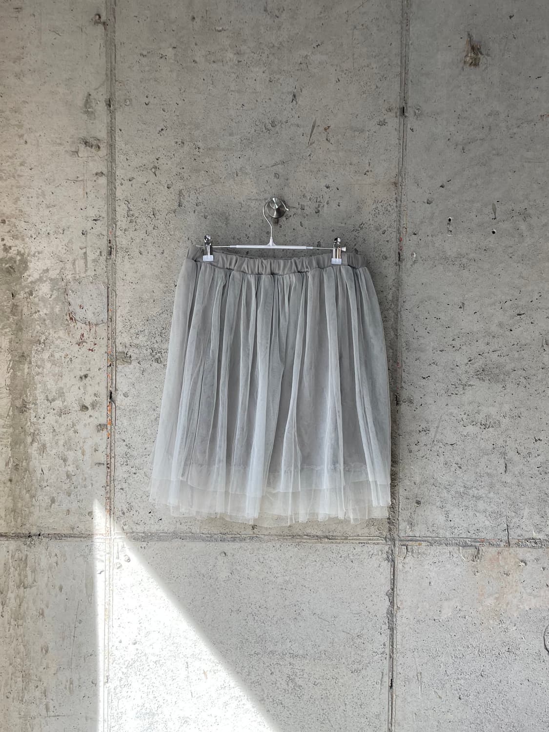 튤 스커트 라이트 그레이 상품이미지3